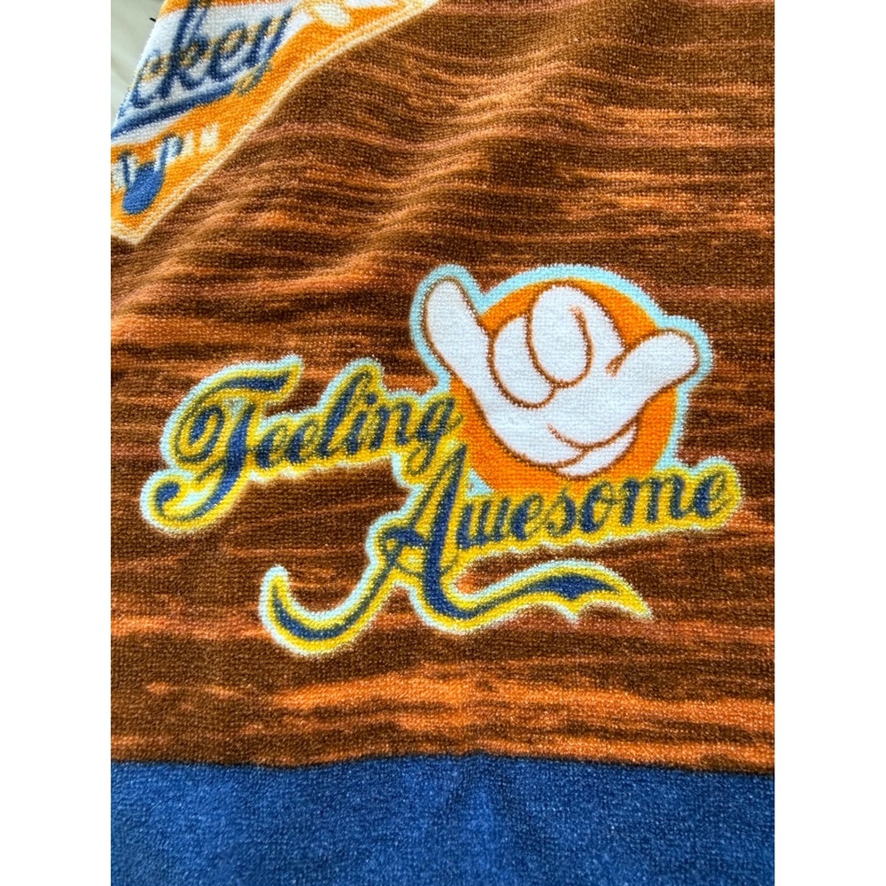 VTG Disney Woodie Surf Wagon Beach Towel Mickey Donald Goofy Retro 90s Surfs Up - Picture 12 of 16